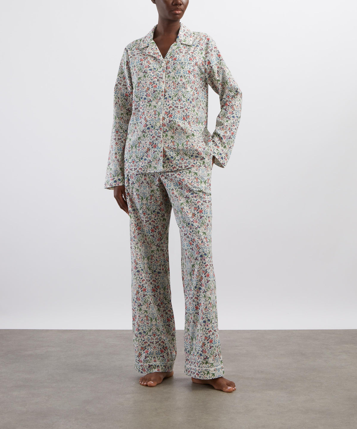 Pink Tapestry Long Relaxed PJ Set