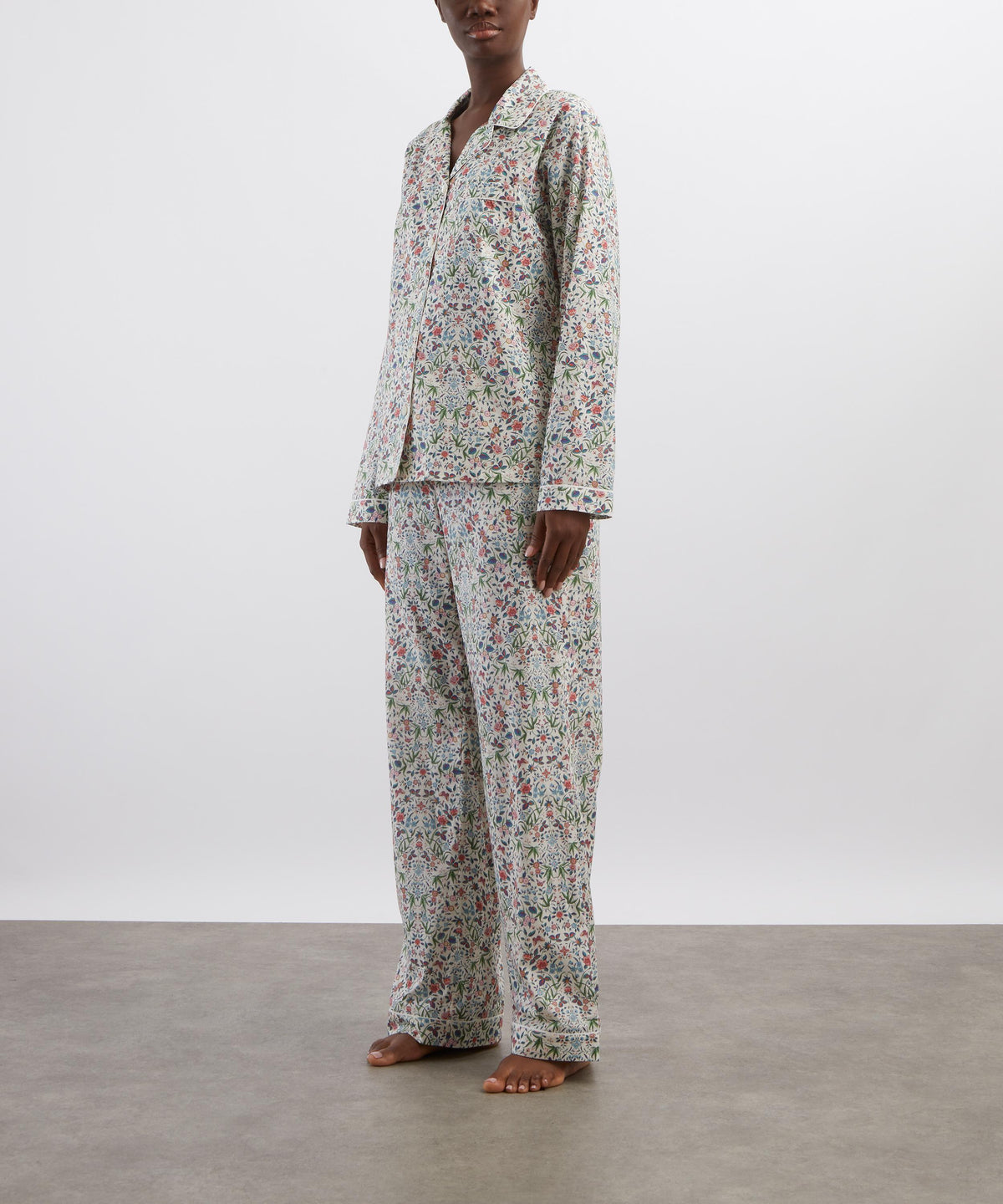Pink Tapestry Long Relaxed PJ Set