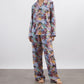 Navy Tudor Dream Long Relaxed PJ Set