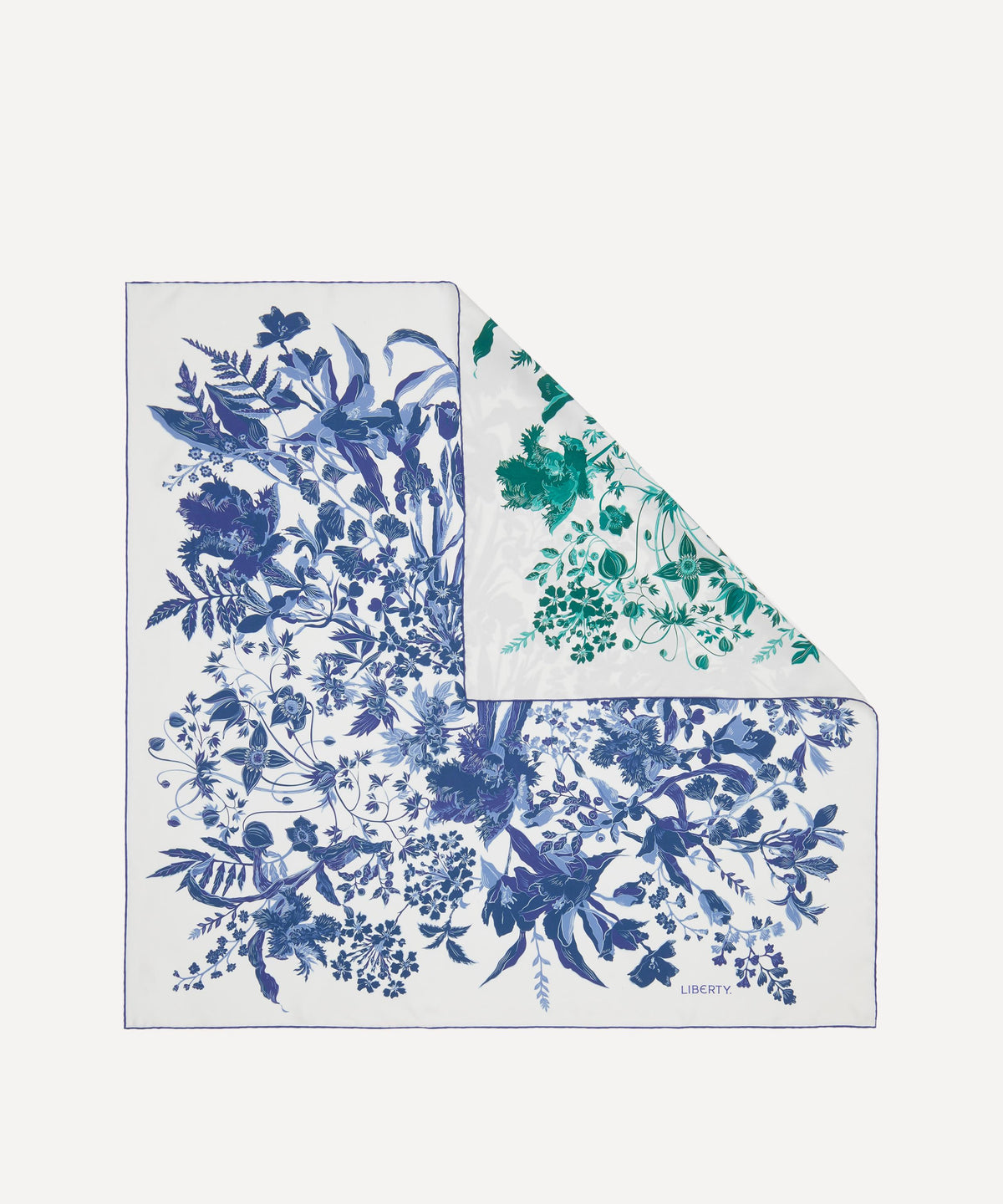 Blue Unas Blooms Scarf
