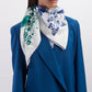 Blue Unas Blooms Scarf