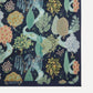 Navy Persian Gardens Scarf