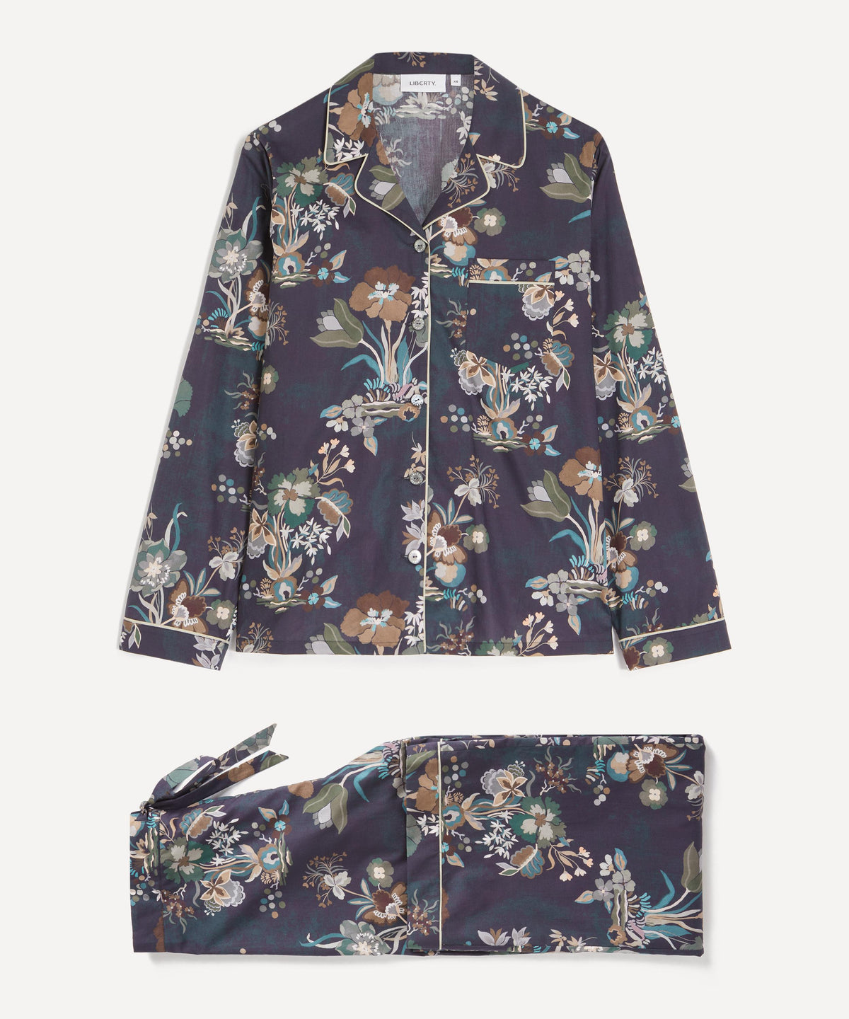 Navy Kanazawa Lake Long Relaxed PJ Set