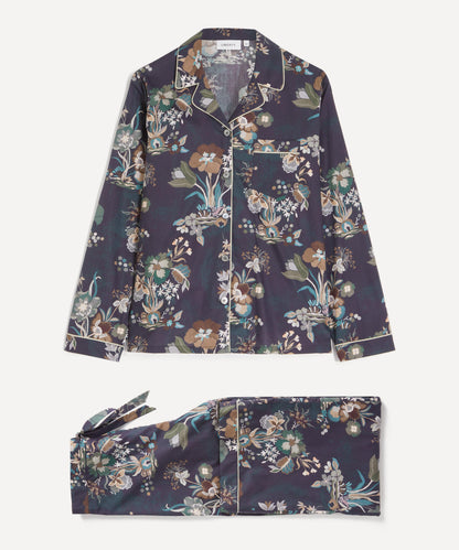 Navy Kanazawa Lake Long Relaxed PJ Set