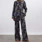 Navy Kanazawa Lake Long Relaxed PJ Set