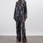 Navy Kanazawa Lake Long Relaxed PJ Set