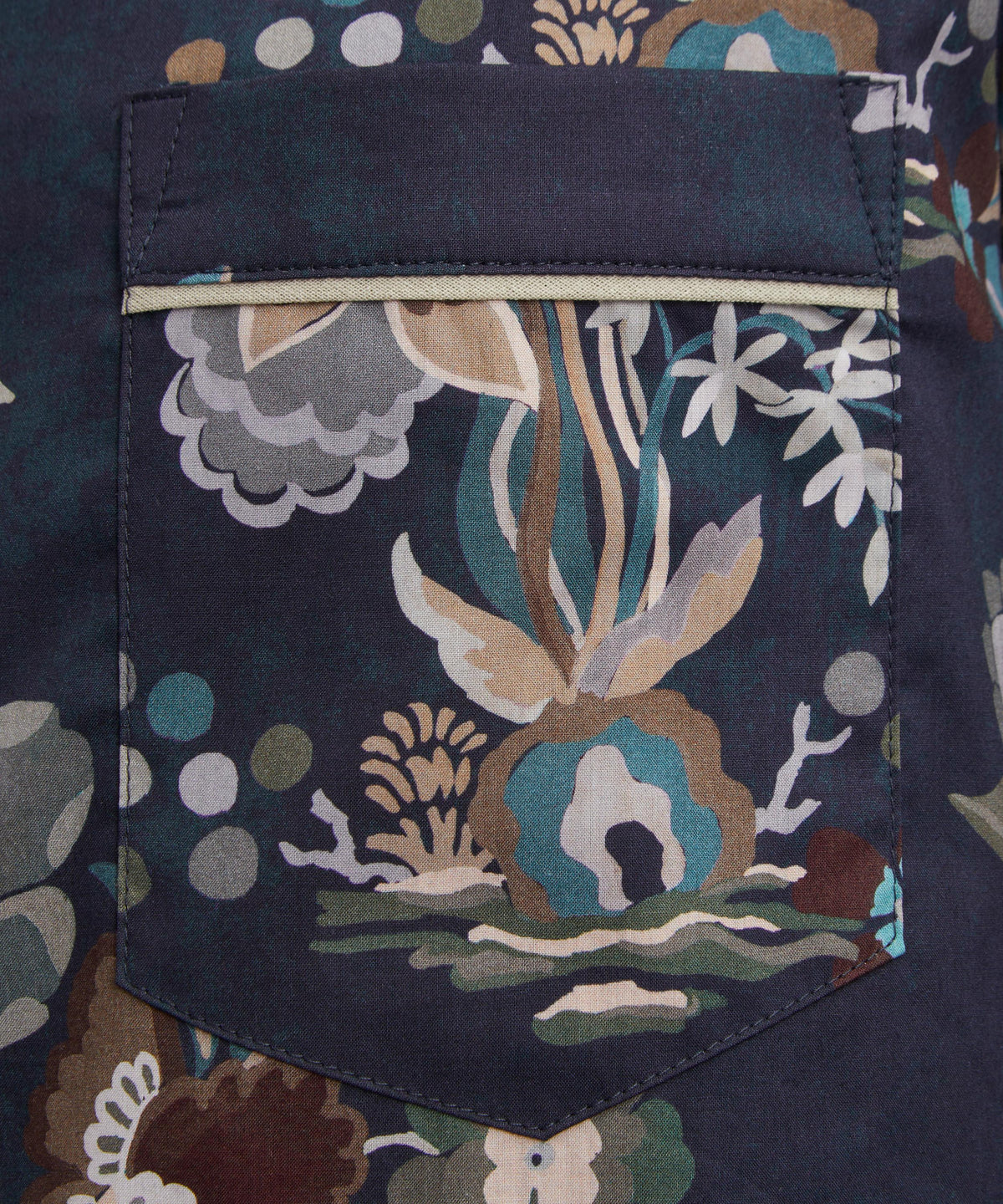 Navy Kanazawa Lake Long Relaxed PJ Set
