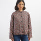 Burnt Red Petal and Daisy Quilted Jacket