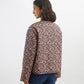 Burnt Red Petal and Daisy Quilted Jacket