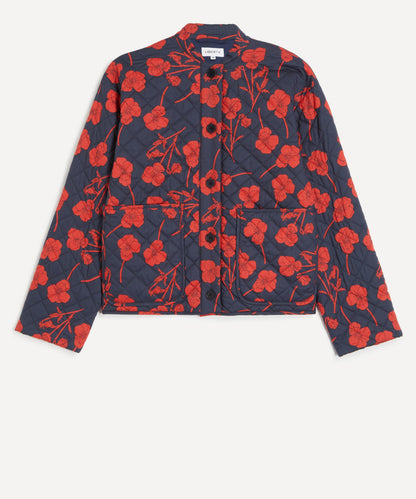 Navy Radiant Ros Quilted Jacket
