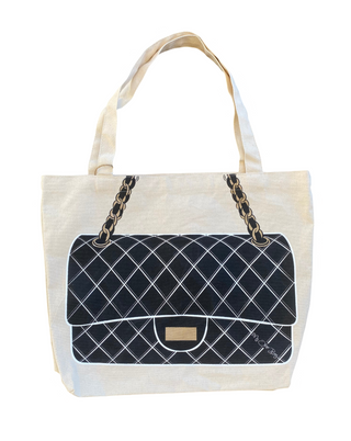 Jackie Canvas Tote Black