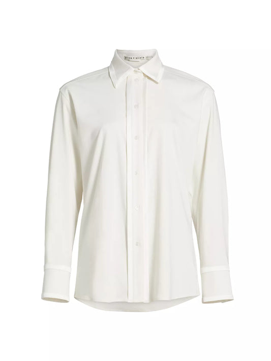 Alice + Olivia Perfect Button-Front Shirt