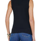 Ceci Black Sleeveless Turtleneck