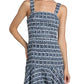 Kaidra Squareneck Drop-Waist Minidress