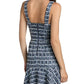 Kaidra Squareneck Drop-Waist Minidress