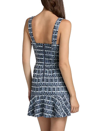 Kaidra Squareneck Drop-Waist Minidress