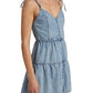 Shanti Denim Tiered Minidress