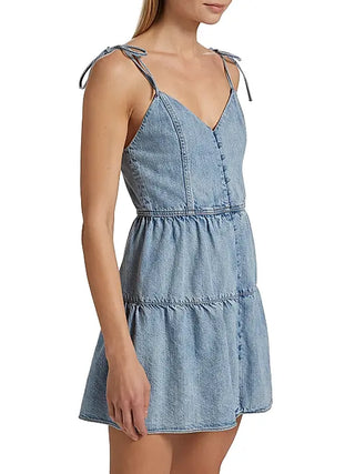 Shanti Denim Tiered Minidress