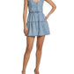 Shanti Denim Tiered Minidress