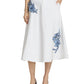 STRIPED FLORAL SAMARA SKIRT