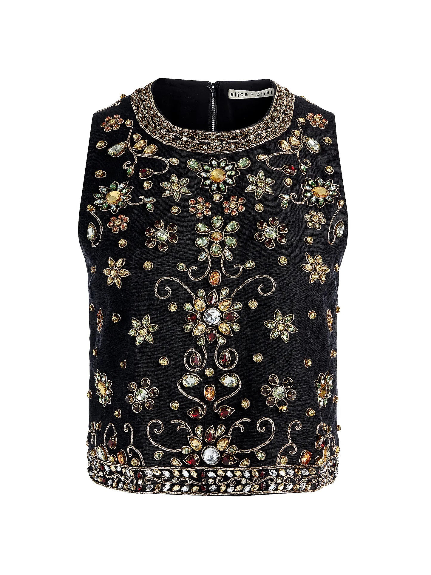 Amal Embellished Boxy Tank