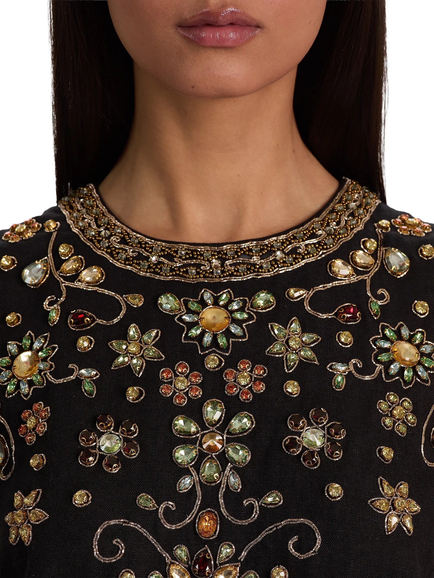 Amal Embellished Boxy Tank