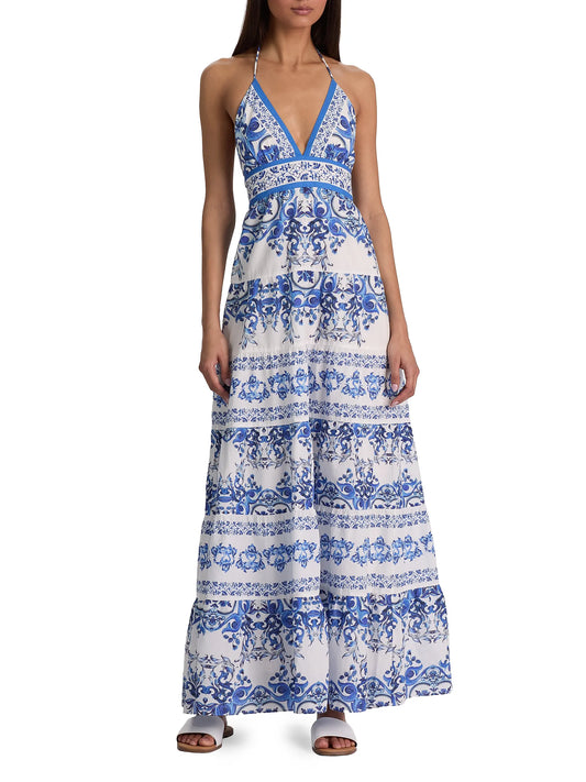 Karolina Smocked Waist Tiered Maxi Dress