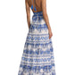 Karolina Smocked Waist Tiered Maxi Dress