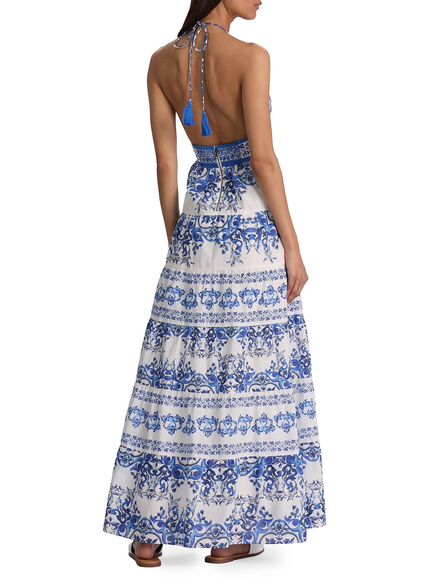 Karolina Smocked Waist Tiered Maxi Dress