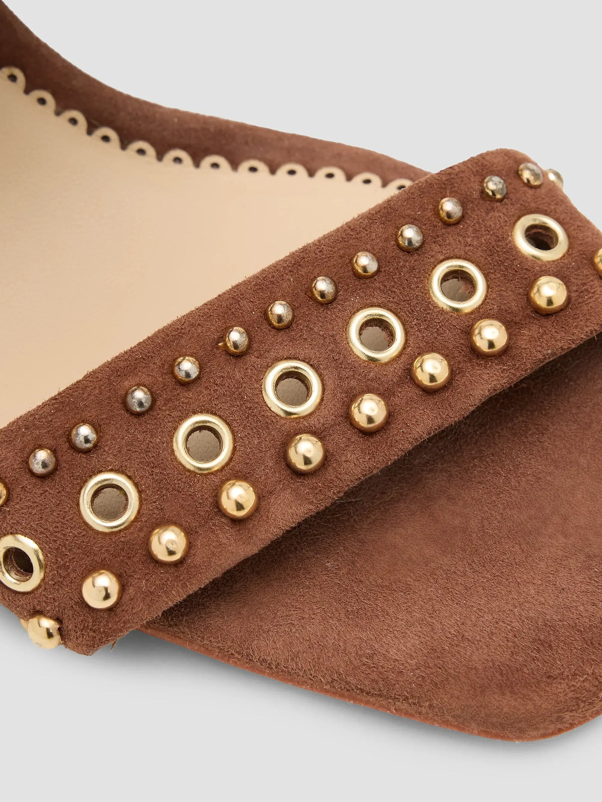 Sutton Mixed Hardware Sandal Heel