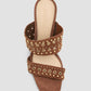 Sutton Mixed Hardware Sandal Heel