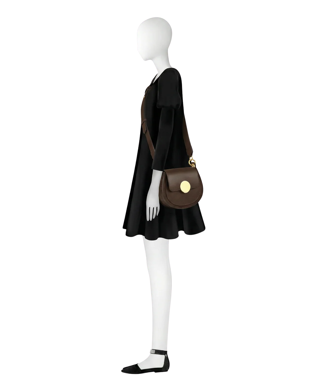 Chocolate Yucca Suede Bag