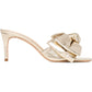 Light Gold Felicity Metallic Leather Mule