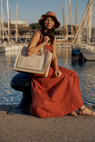 The Navigator Gold Tote
