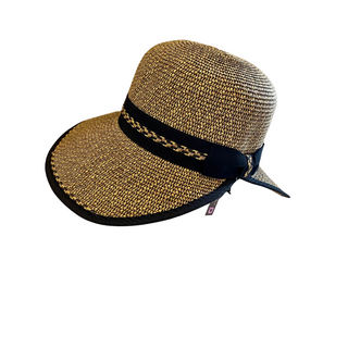 Backless Hat Black and Tan