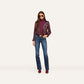 Plum Sangria Blakely Leather Biker Jacket