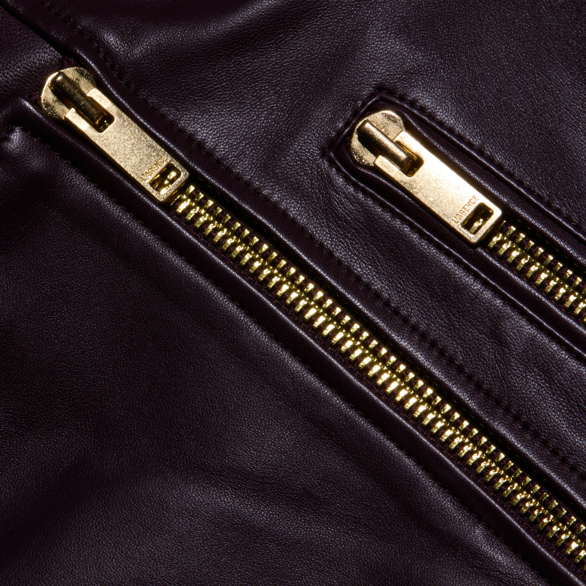 Plum Sangria Blakely Leather Biker Jacket