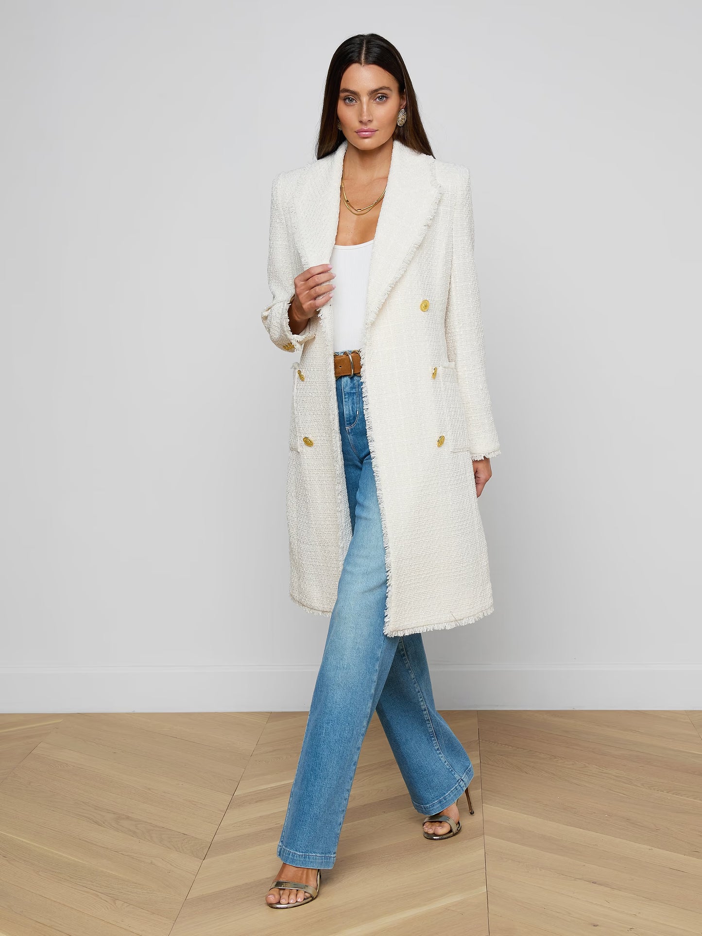 Cooper Tweed Trench Coat