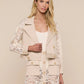 Novelle Lace Sleeve Trench Coat
