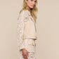 Novelle Lace Sleeve Trench Coat