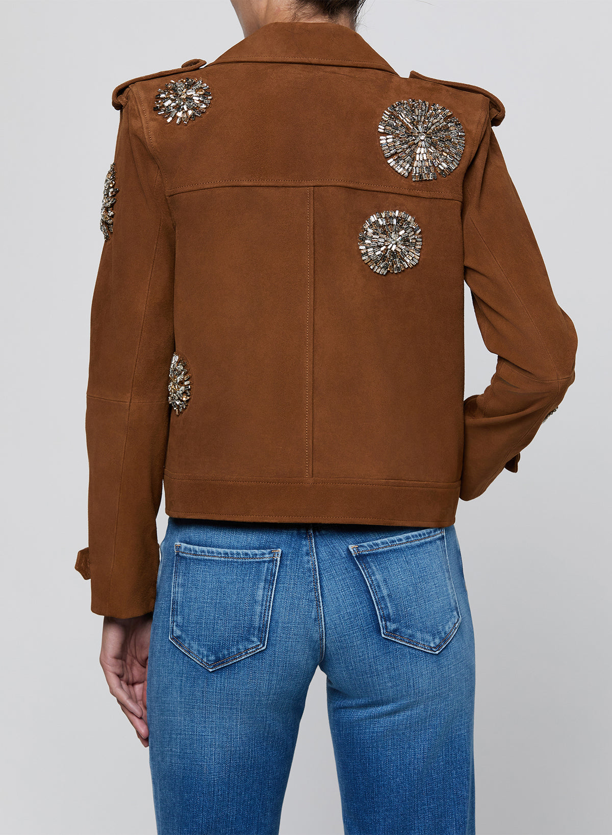XOEY CRYSTAL CROPPED TRENCH