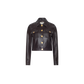 Coffee Bean Luci Fringed Leather Jacket