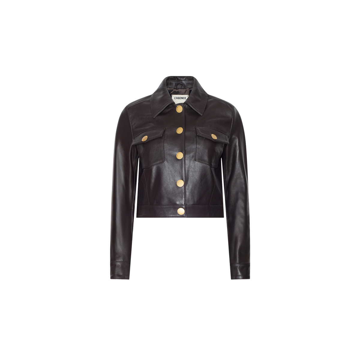 Coffee Bean Luci Fringed Leather Jacket