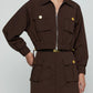 Norene Windbreaker Mini Skirt