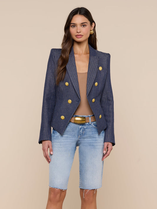 Solar Pinstripe Blazer