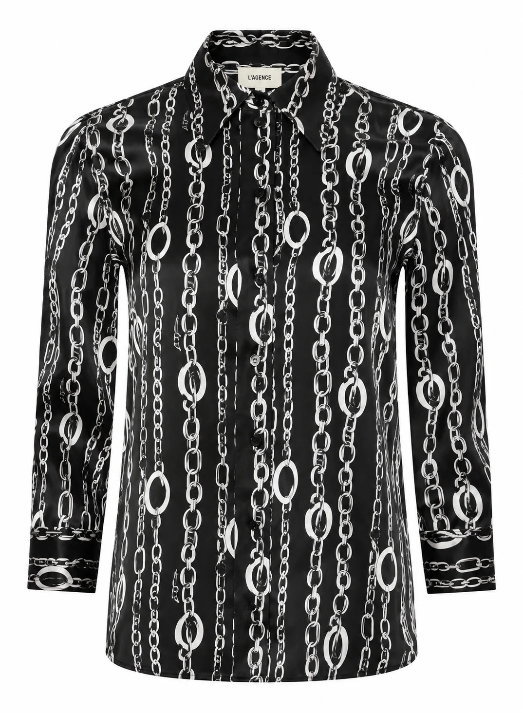 Black Cable Chain Dani Blouse