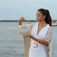 Etrusca Fleur Bamboo Bag Beige