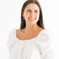 Blue & White Margaret Drop Earrings