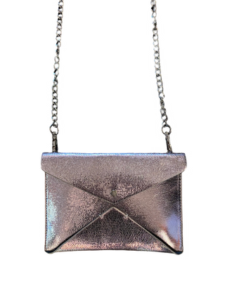 Pewter Envelope Crossbody