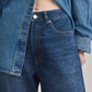 Oxford Blue Miro Barrel High-Rise Jeans
